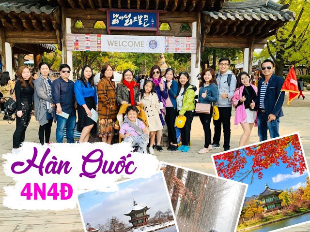 TOUR HÀN QUỐC 4N4Đ | HÀN QUỐC MÙA LÁ ĐỎ | SEOUL - ĐẢO NAMI - EVERLAND